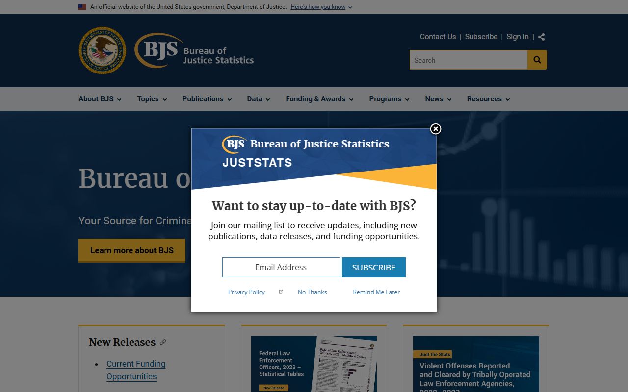 Sacramento County inmate population Bureau of Justice Statistics page