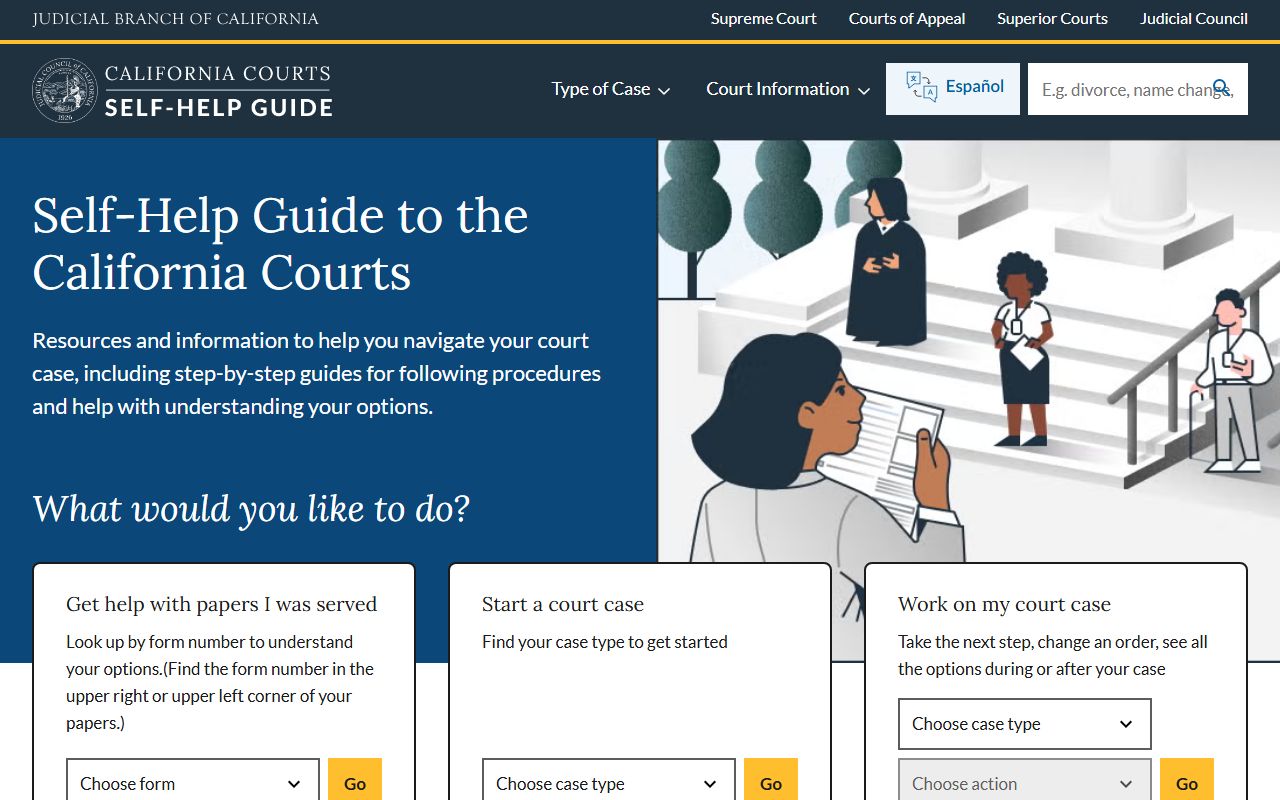 Sacramento County court records California Courts Self-Help Guide